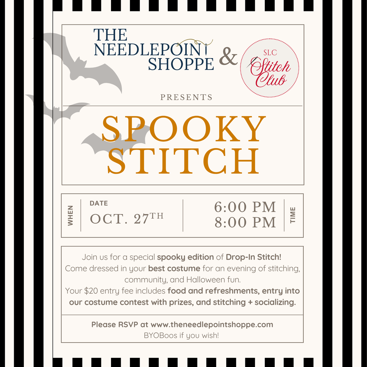 Spooky Stitch | Presented by TNS + SLCSC