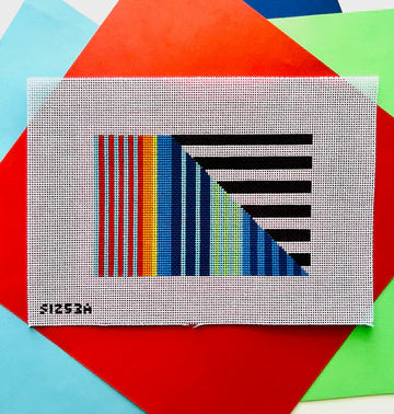 Striped Geometric Acrylic Purse Insert