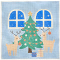 Topaz Blue Decorating Reindeer