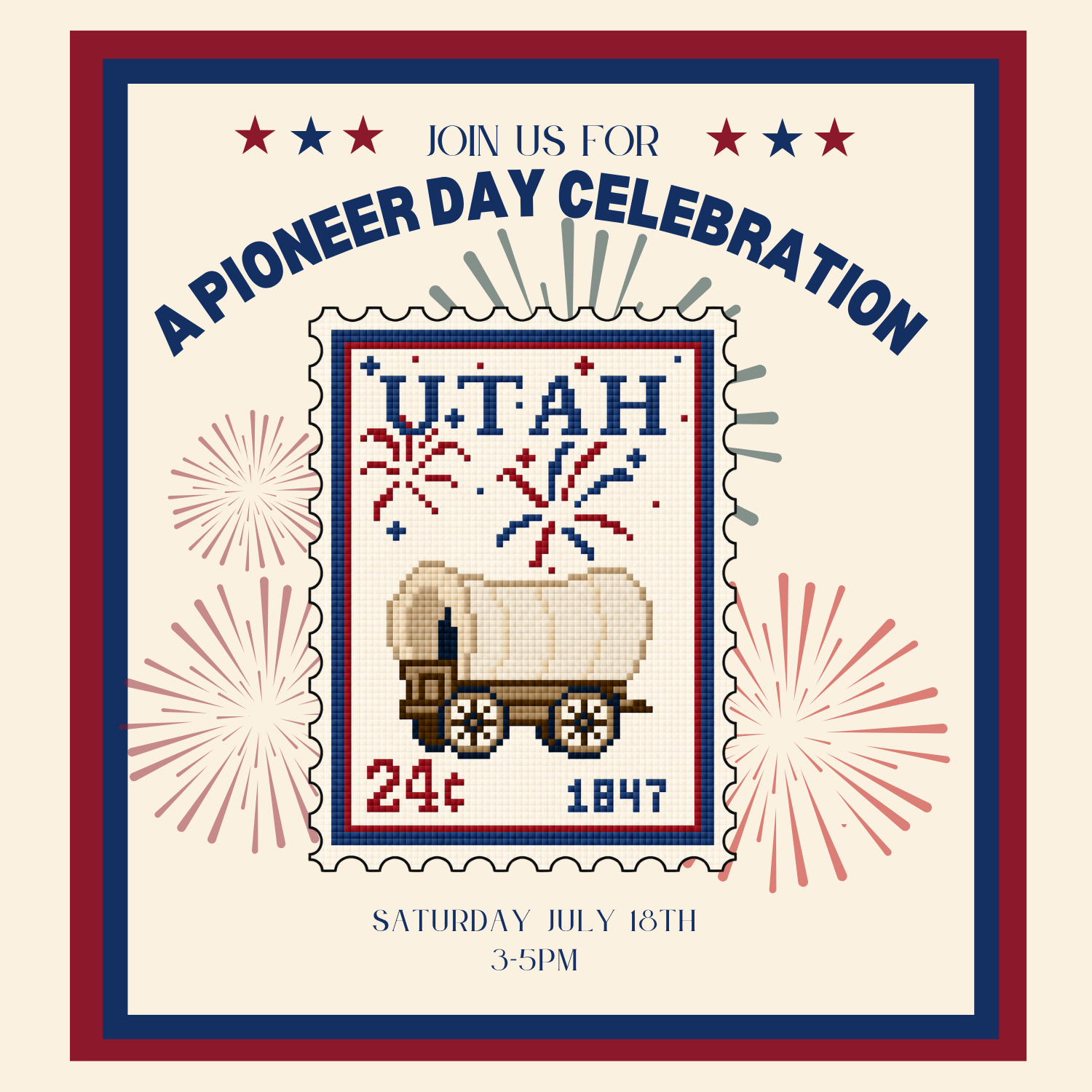 Pioneer Day Celebration + Canvas Exchange
