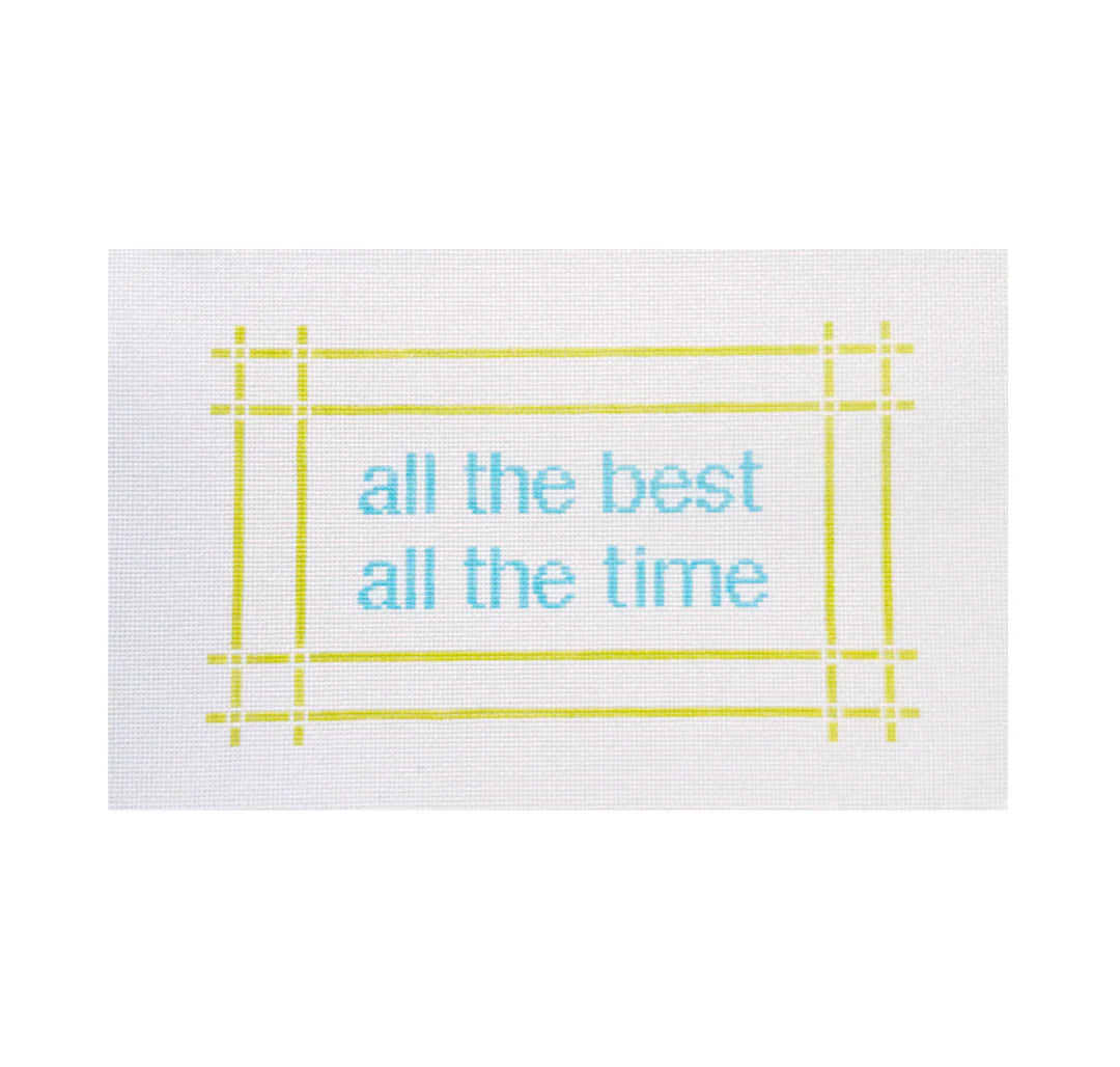 "all the best" needlepoint canvases