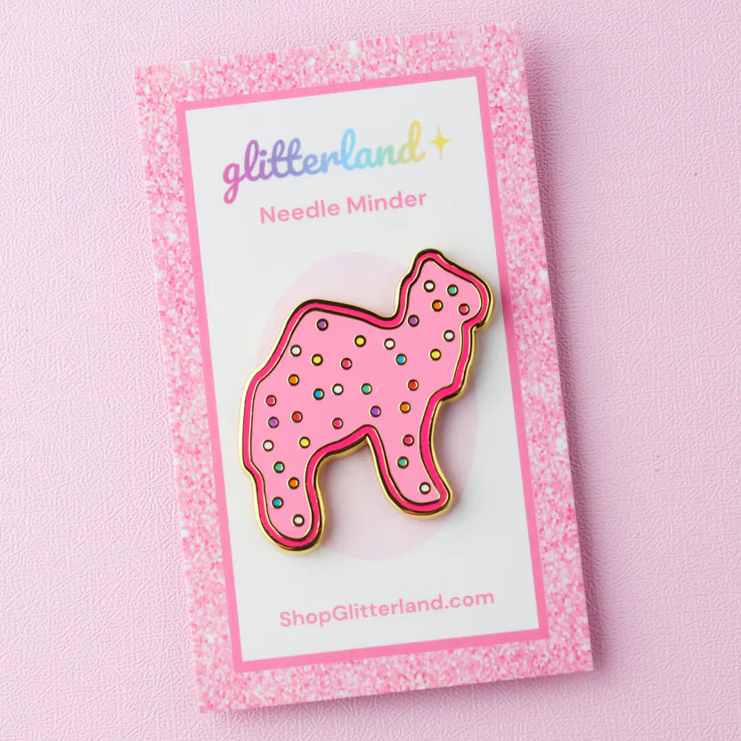 Pink Animal Cookie Needle Minder
