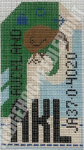 Auckland Travel Tag Canvas