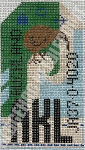 Auckland Travel Tag Canvas