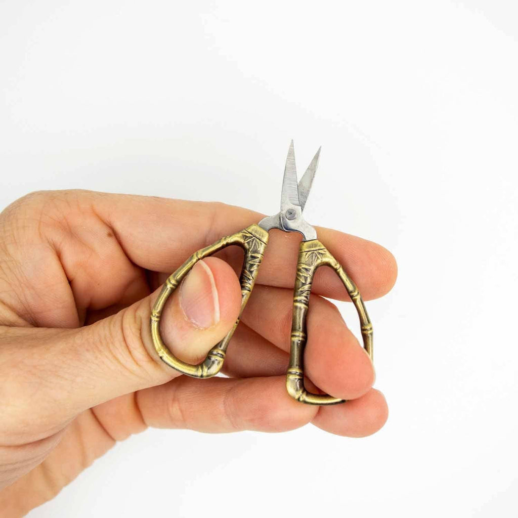 Bronze Bamboo Tiny Scissors