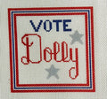 Vote Dolly Needlepoint Canvas