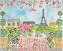 Paris Champagne Breakfast Table Needlepoint Canvas