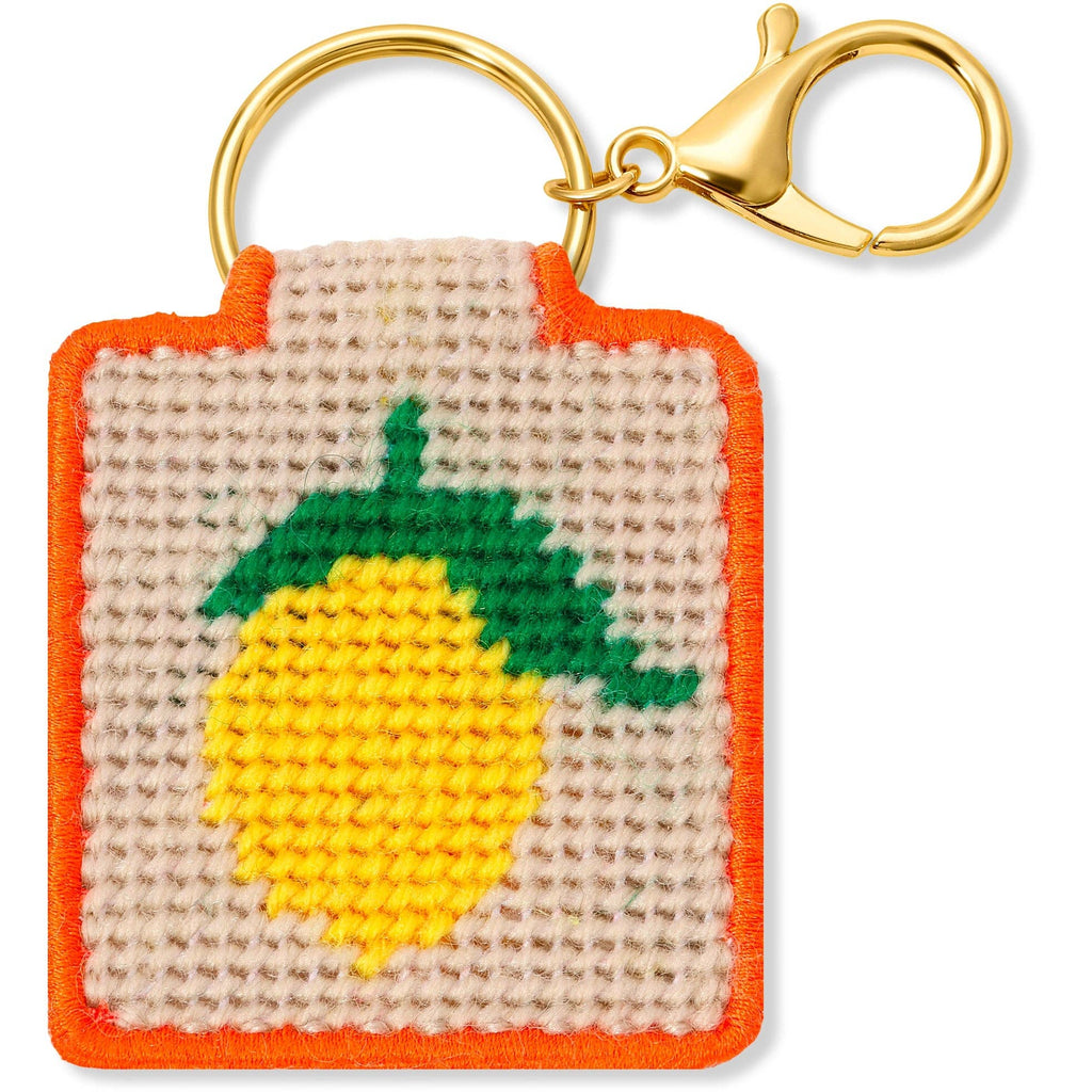 Lemon Needlepoint Keychain Kit