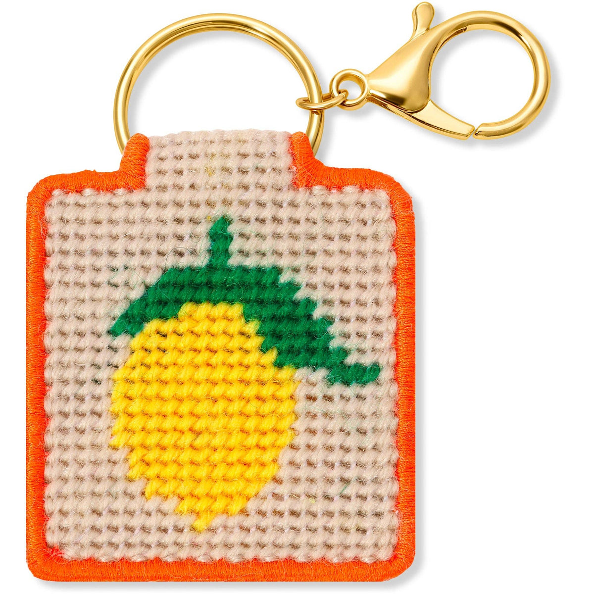 Lemon Needlepoint Keychain Kit