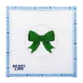 Beginner Bow Green Needlepoint Canvas