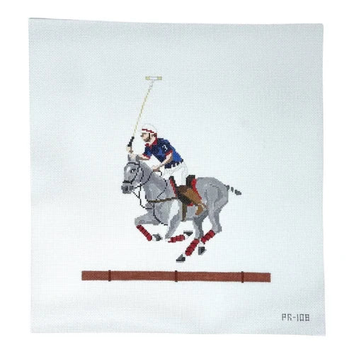 Polo Player Needlepoint Canvas