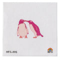 Kissing Penguins Valentines Needlepoint Canvas