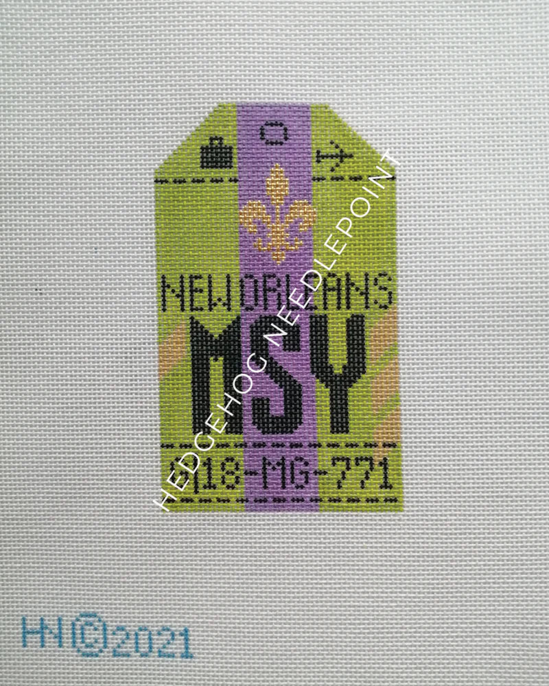 New Orleans Travel Tag Canvas