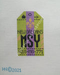 New Orleans Travel Tag Canvas