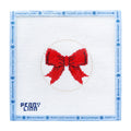 Beginner Bow Red Needlepoint Canvas