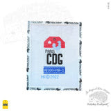Paris CDG Retro Travel Tag Canvas